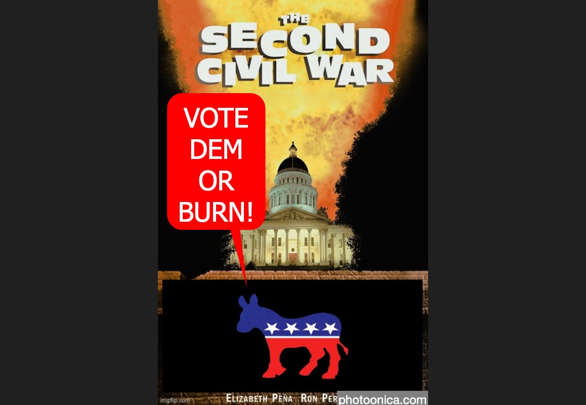 VOTE DEM OR BURN!
