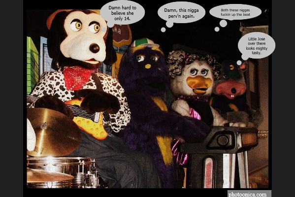 The thoughts of the Chuck E. Cheese mascots.