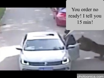 You order no ready! I tell you 15 min