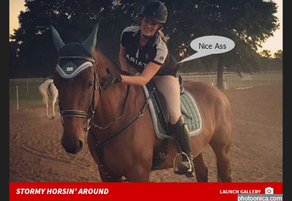 Stormy Daniels on her Horse