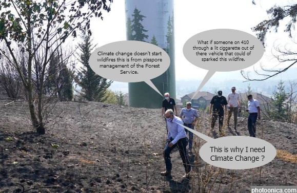 Gov. Insless at the Sumner grade fire Site