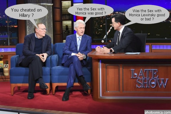 Bill Clinton on Colbert show